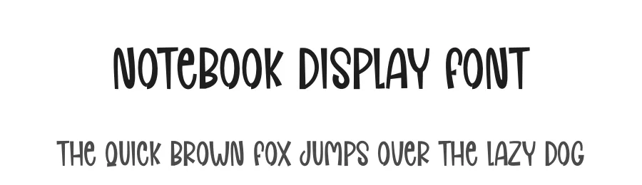 Notebook Display Font by andikastudio — Display Font