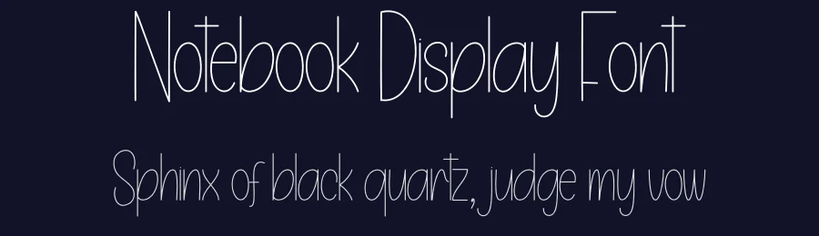 Notebook Display Font by creativeletter — Display Font — thumbnail 2