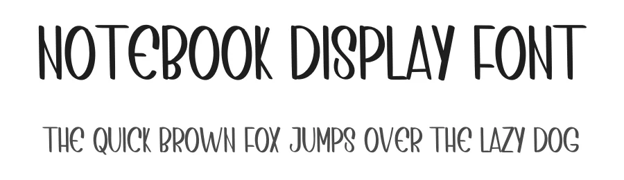 Notebook Display Font by inermediaSTUDIO — Script Handwritten Font