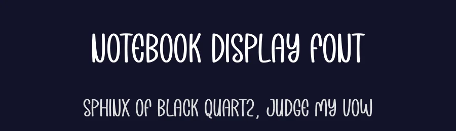 Notebook Display Font by creativeletter — Display Font — thumbnail 2