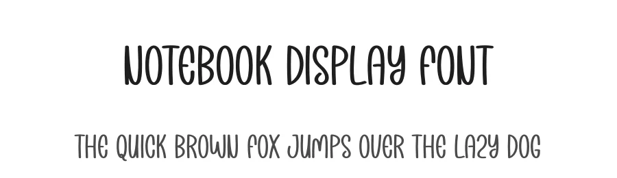 Notebook Display Font by creativeletter — Display Font