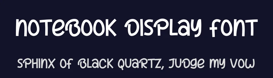 Notebook Display Font by creativeletter — Decorative Font — thumbnail 2