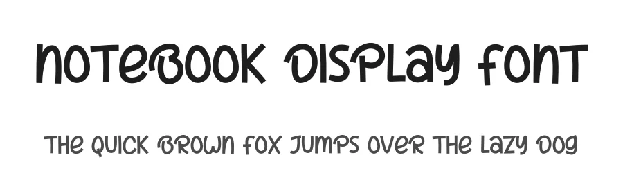 Notebook Display Font by creativeletter — Decorative Font