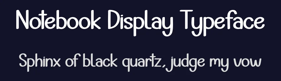 Notebook Display Typeface by andikastudio — Display Font — thumbnail 2