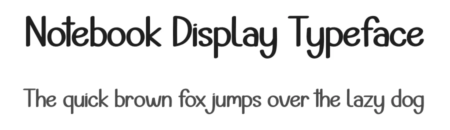 Notebook Display Typeface by andikastudio — Display Font