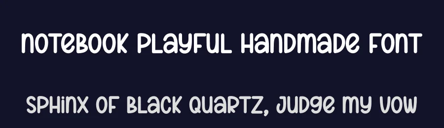 Notebook Playful Handmade Font by creativeletter — Display Font — thumbnail 2