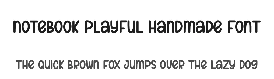 Notebook Playful Handmade Font by creativeletter — Display Font
