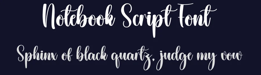 Notebook Script Font by creativeletter — Script Handwritten Font — thumbnail 2