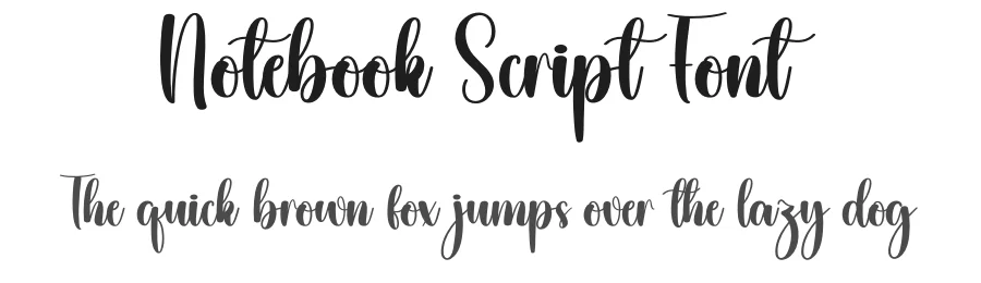 Notebook Script Font by creativeletter — Script Handwritten Font
