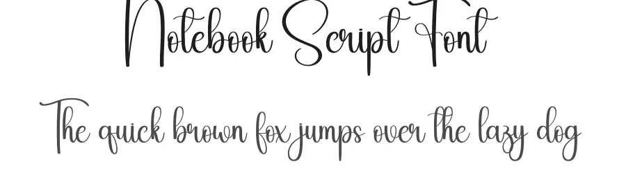 Notebook Script Font by andikastudio — Script Handwritten Font