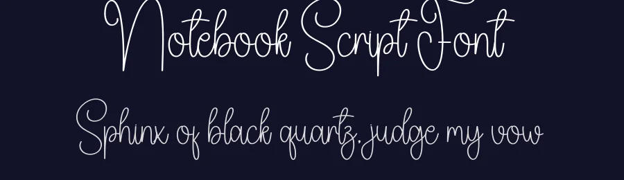 Notebook Script Font by creativeletter — Script Handwritten Font — thumbnail 2