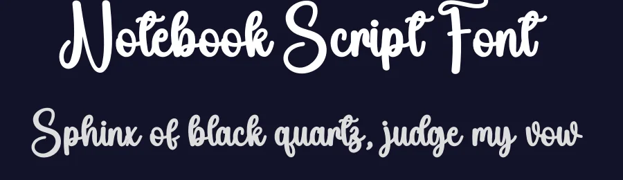 Notebook Script Font by andikastudio — Script Handwritten Font — thumbnail 2