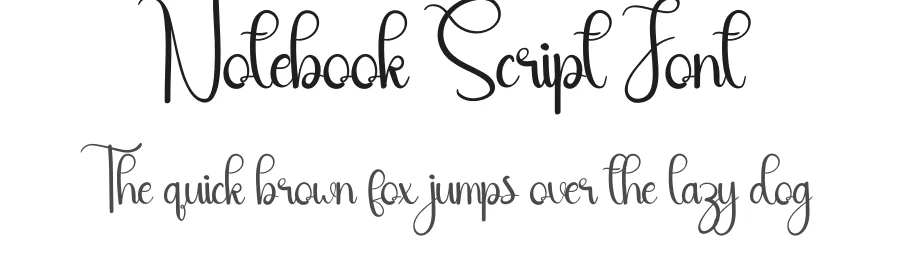 Notebook Script Font by andikastudio — Script Handwritten Font
