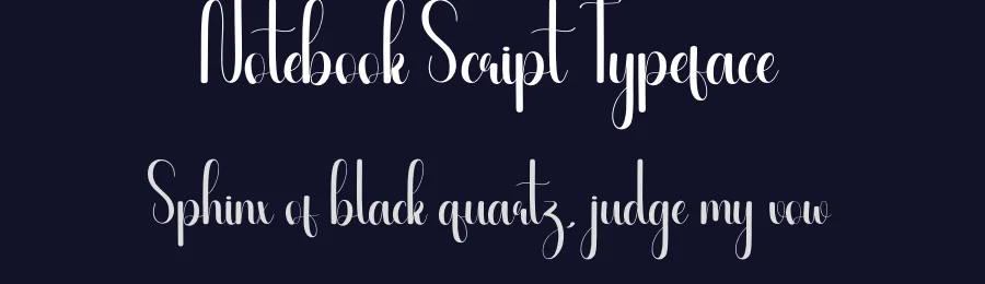 Notebook Script Typeface by creativeletter — Script Handwritten Font — thumbnail 2