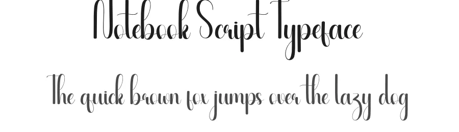 Notebook Script Typeface by creativeletter — Script Handwritten Font