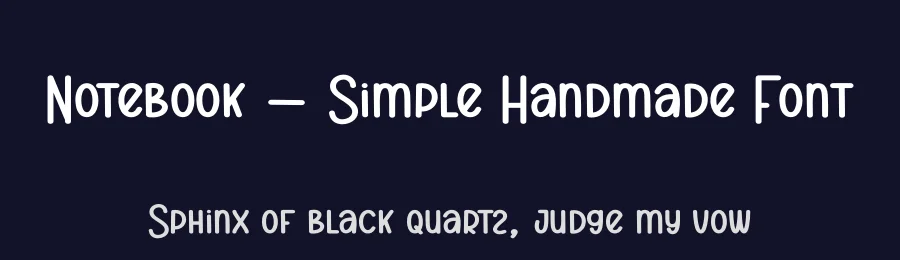 Notebook – Simple Handmade Font by andikastudio — Display Font — thumbnail 2
