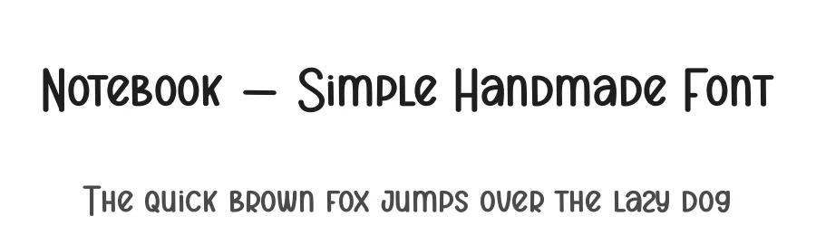 Notebook – Simple Handmade Font by andikastudio — Display Font
