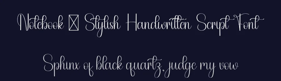Notebook – Stylish Handwritten Script Font by freshtypeink — Script Handwritten Font — thumbnail 2