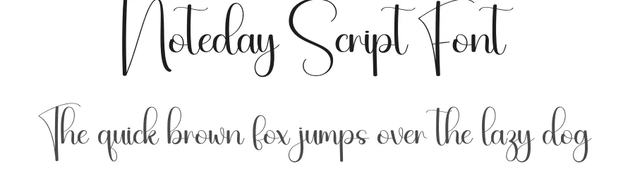 Noteday Script Font by creativeletter — Script Handwritten Font