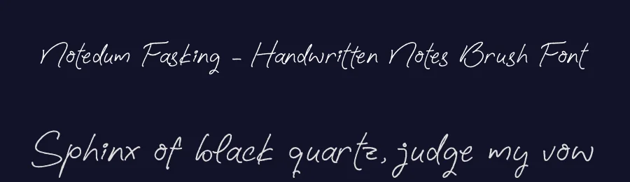 Notedum Fasking – Handwritten Notes Brush Font by stylishtype.co — Script Handwritten Font — thumbnail 2