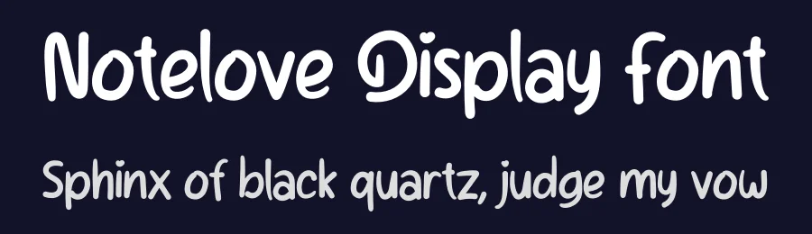 Notelove Display Font by creativeletter — Decorative Font — thumbnail 2