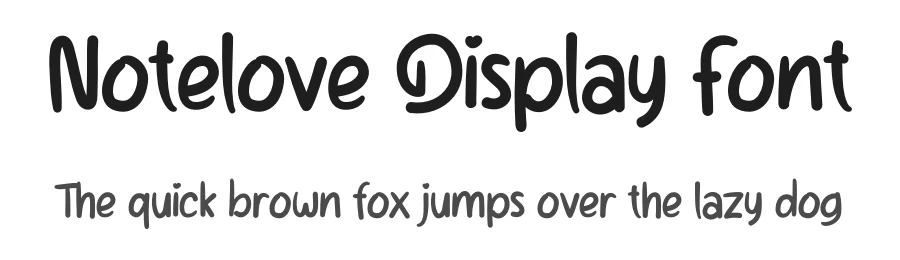 Notelove Display Font by creativeletter — Decorative Font