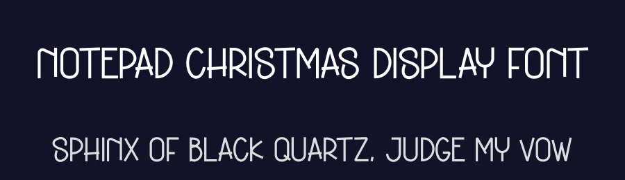 Notepad Christmas Display Font by andikastudio — Display Font — thumbnail 2