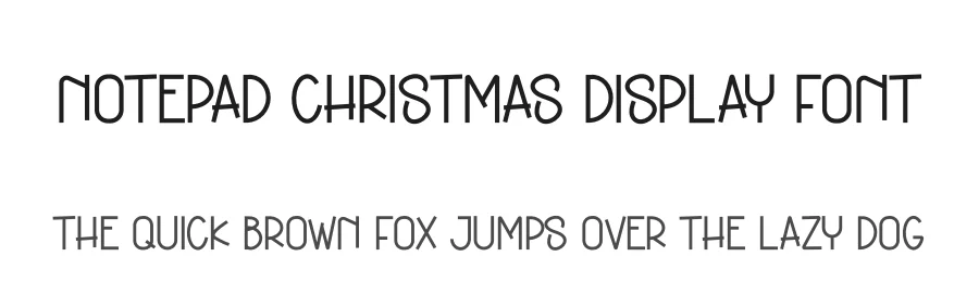 Notepad Christmas Display Font by andikastudio — Display Font