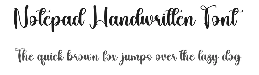 Notepad Handwritten Font by andikastudio — Script Handwritten Font