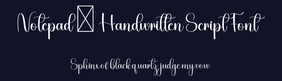 Notepad – Handwritten Script Font by freshtypeink — Script Handwritten Font — thumbnail 2