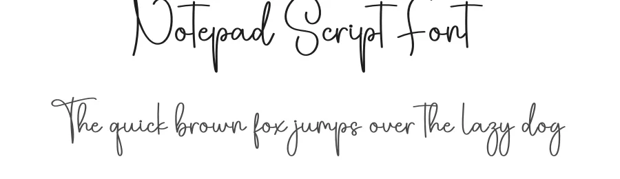 Notepad Script Font by creativeletter — Script Handwritten Font