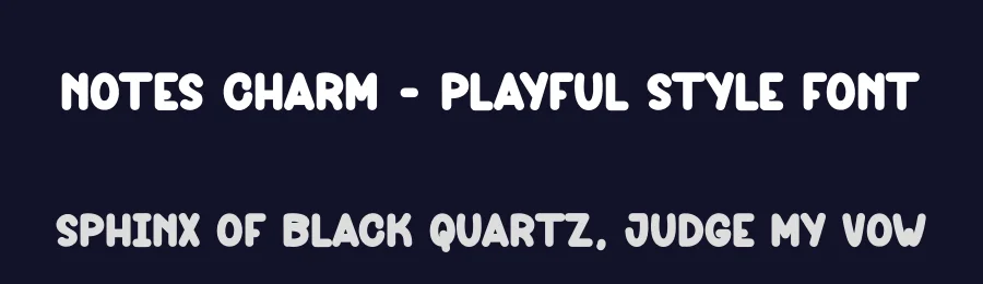 Notes Charm – Playful Style Font by andikastudio — Display Font — thumbnail 2