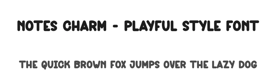 Notes Charm – Playful Style Font by andikastudio — Display Font