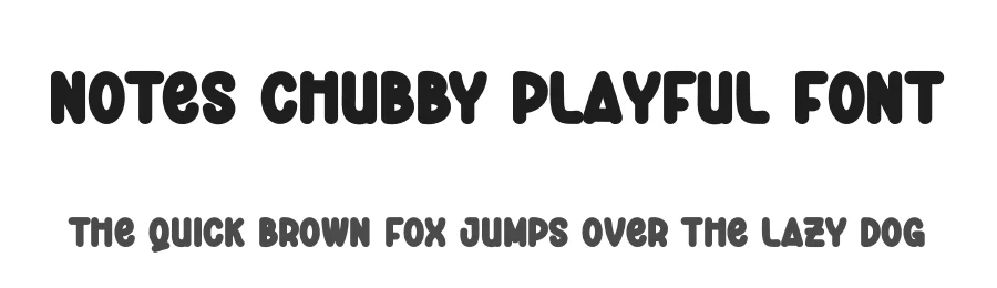 Notes Chubby Playful Font by andikastudio — Display Font