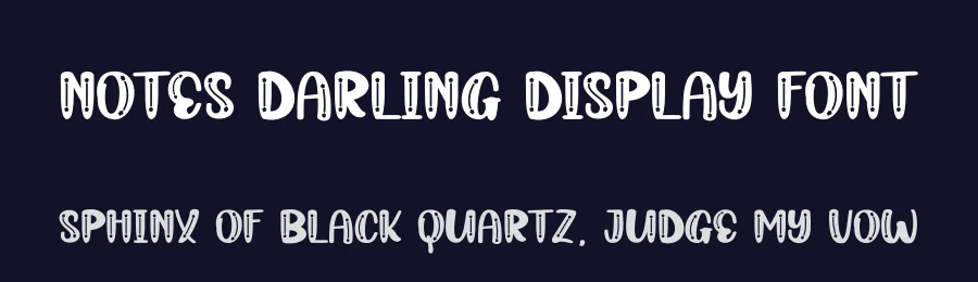 Notes Darling Display Font by andikastudio — Display Font — thumbnail 2