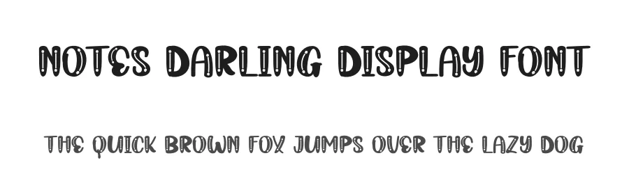 Notes Darling Display Font by andikastudio — Display Font