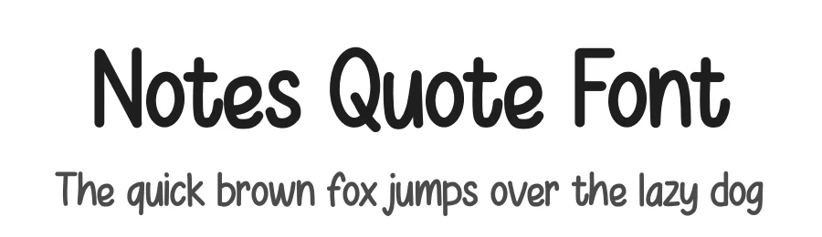 Notes Quote Font by Siapgraph — Display Font