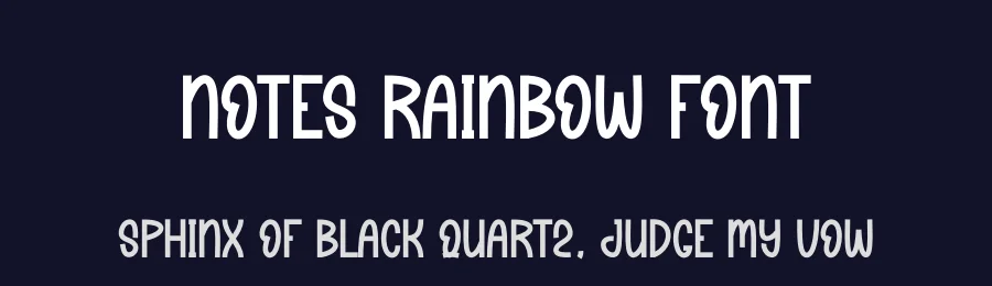 Notes Rainbow Font by andikastudio — Display Font — thumbnail 2
