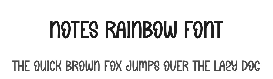 Notes Rainbow Font by andikastudio — Display Font