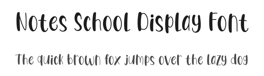 Notes School Display Font by MasyafiStudio — Decorative Font