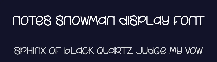 Notes Snowman Display Font by andikastudio — Display Font — thumbnail 2