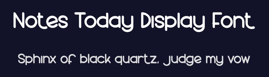 Notes Today Display Font by andikastudio — Display Font — thumbnail 2