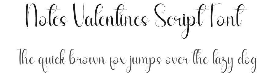 Notes Valentines Script Font by andikastudio — Script Handwritten Font