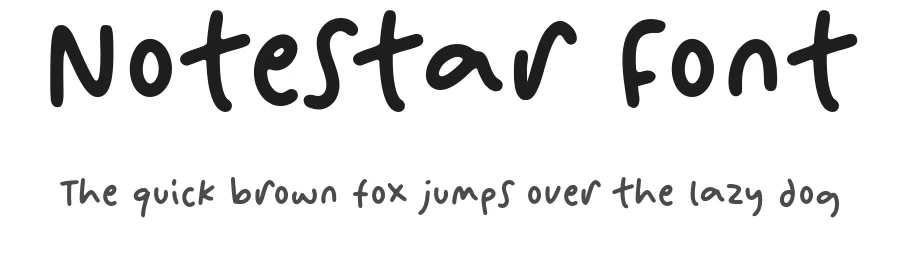 Notestar Font by Anxietype Foundry — Display Font