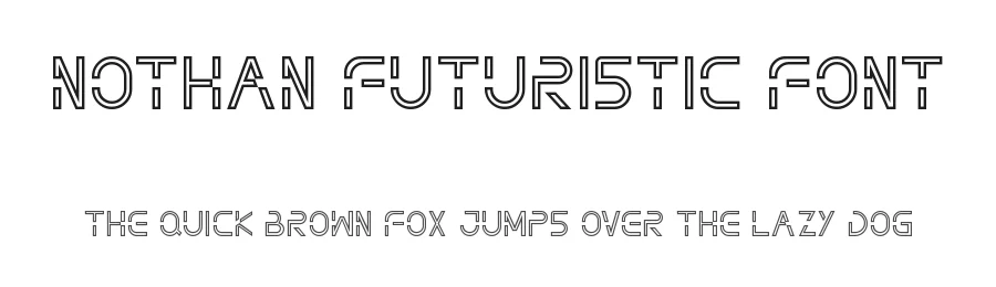 Nothan Futuristic Font by edricstudio — Display Font