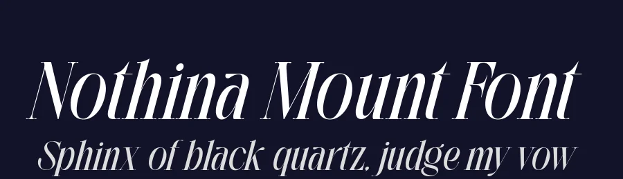 Nothina Mount Font by alit design — Serif Font — thumbnail 2