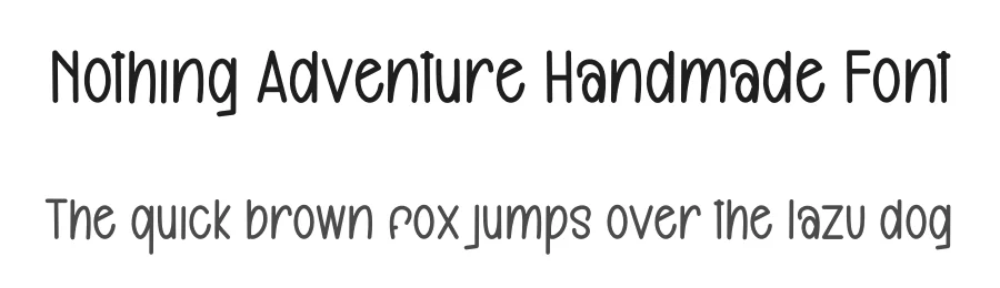 Nothing Adventure Handmade Font by freshtypeink — Display Font