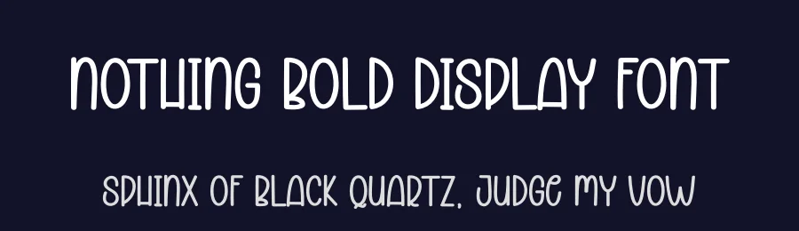 Nothing Bold Display Font by andikastudio — Display Font — thumbnail 2