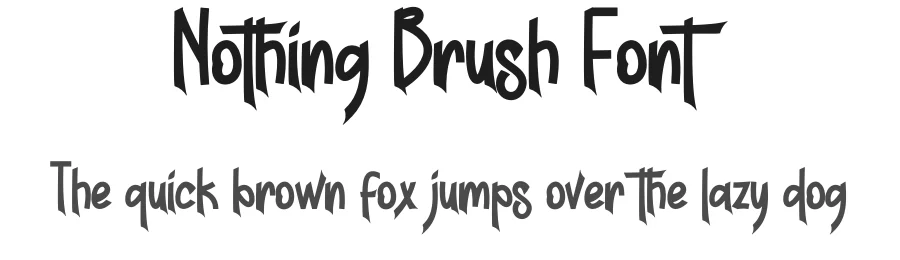 Nothing Brush Font by creativeletter — Script Handwritten Font