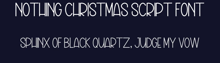 Nothing Christmas Script Font by inermediaSTUDIO — Display Font — thumbnail 2